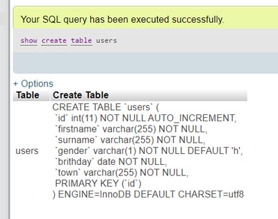 SQL : image 3 for lesson "Create database & tables"